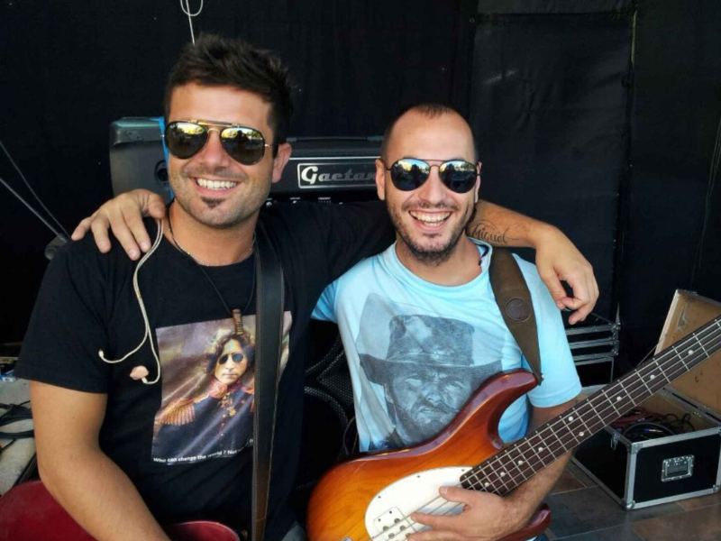 David Bolzoni junto a Marcos Rodríguez durante la gira nacional